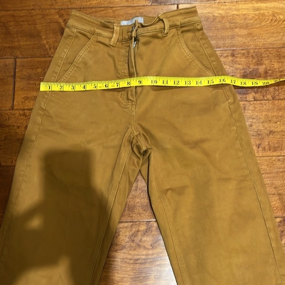 Everlane Cropped Straight Regular Mustard Brown Jean Pant Size 0 - Picture 5 of 13